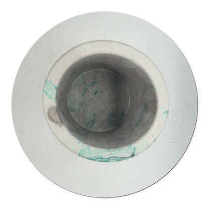 Mentha Marble Effect Round Pot