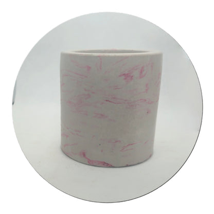 Mentha Marble Effect Round Pot